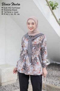 BLOUSE COUPLE KEMEJA BATIK MOTIF NAURA TALI TERLARIS