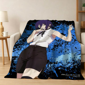 Bandai | C-Chainsaw M-Man The Movie Reze Arc 3D Flannel Blanket Soft Throw Blanket Art For Home Decor Bedroom Bed Sofa Picnic Fans Gifts