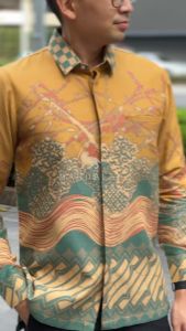 Genamas - Mandalas Kemeja Batik Pria Premium Lengan Panjang