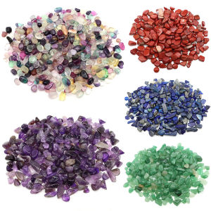 Natural Stones Gravel Crystals Chip Quartz Minerals Reiki Healing Tumbled Agate Specimen Gemstones Fish Tank Home Aquarium Decor