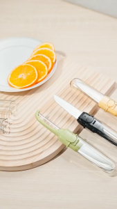 BOSSLU 2in1 Pisau Pengupas Buah Dan Sayur 2 Sisi / Fruit Knife Peeler Portable Multifungsi