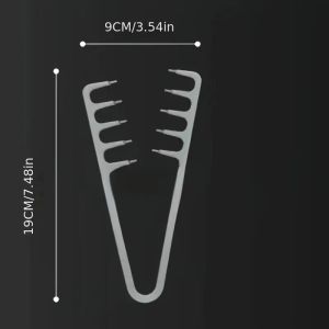 2Pcs Mens Fluffy Bangs Womens Hair Styling Comb - Type with Gap to Cover Liu Hai Suitable for Barber Shops Home Use and Hotels Easy to Build Fluffy Texture Shapes of Hair Roots 2 Sizes of Specifications and Sizes