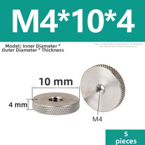 LANGSIMING | Stainless Steel Hand-Tightened Knurled Adjustable Nuts