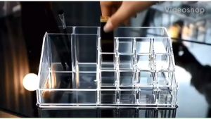 อะคริลิควางเครื่องสําอาง 16 ช่อง ที่วางลิปสติก ที่วางลิป ที่วางแปรงแต่งหน้า