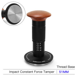 AliKisscafe Coffee Tamper Calibrated Impact 4 Spring Constant Pressure 30lb 51mm 53.3mm 58.5mm Espresso Accsesories Barista Tool