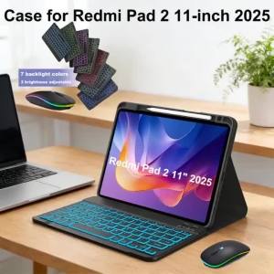 Case for Xiaomi Pad 7 11.2 inch Bluetooth keyboard case for Xiaomi Pad 7 Pro 11.2 inch