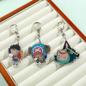 Bandai | Anime Peripheral One Piece Road Feisuolongjiaoba Cute Acrylic Keychain Backpack Pendant Accessories