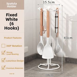 B&W | Rotating Hanging Kitchen Utensil Organizer