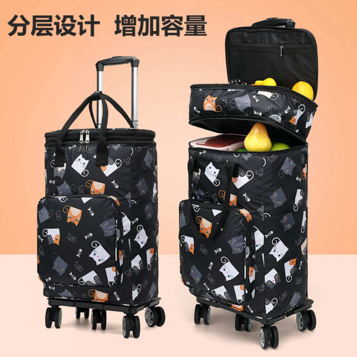 Household Grocery Shopping Hand Buggy Lightweight Foldable Shopping