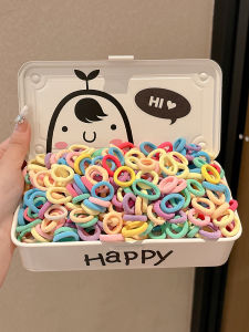 Childrens Hair String Dopamine Rubber Band Girl Hair Tie Hair Friendly String High Elasticity Durable Little Hair Ring Headwear