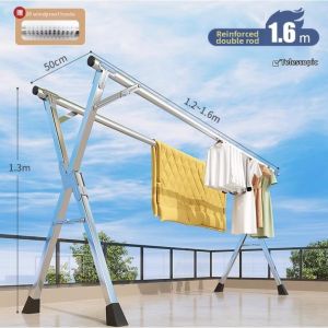 Foldable and Expandable Laundry Drying Rack