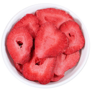 Freeze-Dried Strawberry Slices Baking Special Snowflake Crisp No Additives No Sugar Commercial Small Snacks Fruit Dry