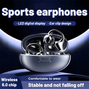 SK Wireless Bluetooth Earphone 6.0Ear Clip HeadphonesSports Noise Reduction Headset HD Voice Call EarbudsAdults Surprise Gift