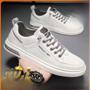 Mens Casual Thick Bottom Dad Shoes Spring Autumn New Style Anti-Odor Mesh Upper Sports Leisure Student Flats Glue Adhesive Sole