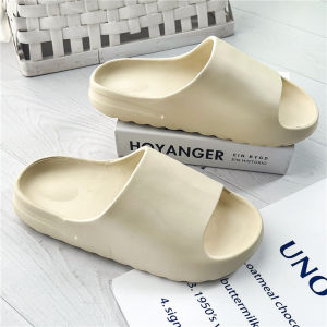 Trendy Mens Slippers Summer Outdoor Beach Wear Soft Bottom Sports Anti-Slip Wear-Resistant One-Strap Slippers for Youth