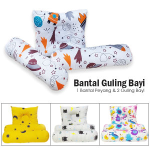 Bantal Guling Bayi Anti Peyang Empuk dan Lembut Motif Karakter