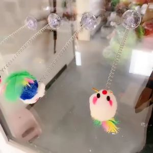Đồ chơi chuột lò xo cao cấp cho mèo Đồ chơi thú cưng màu sắc ngẫu nhiên