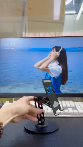 ขาตั้งโลหะ YS-H3 สูงสองแกน สำหรับโทรศัพท์และแท็บเล็ต หมุนได้ 360 องศา แข็งแรงทนทาน ปรับมุมได้อิสระ พกพาสะดวก