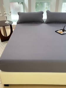 ชุดผ้าปูที่นอน Satin 4ฟุต 5ฟุต 6ฟุต ผ้าปูที่นอนซาติน(ผ้าปูที่นอน+ปลอกหมอน)