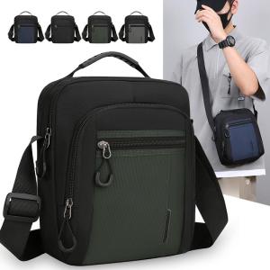 Mens Waterproof Casual Shoulder Bag Multi-Functional Outdoor Crossbody Bag