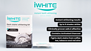 iWhite Instant Dark Stains Whitening Toothpaste 75ml | Tough Stain Removal | Tea Coffee Wine Tobacco