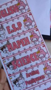 Me Lo Dy Notebook Stickers Subject Label