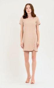 Krizia Cotton Waffled Squareneck Dress