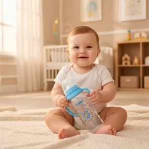 Botol Dot Susu Bayi NiniNano Handle Feeding Baby Bottle Reguler Nipple Bulat BPA Free 125ml & 250ml