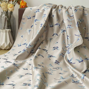Brocade Fabric Butterfly Soft Jacquard Fabric Sewing Childrens and Womens Dress Luggage Fabric TJTJ22178