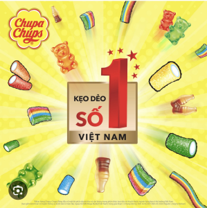 Kẹo Dẻo số 1 Việt Nam Chupa Chups 7 săc cầu vồng các loại kẹo dẻo ăn vặt siêu ngon