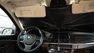 Ô Dù Che Nắng Kính Lái Ô Tô - Bạt Che Nắng Xe Hơi Ruffo Cao Cấp Gấp Gọn Chống Tia UV Sang Trọng Và Tiện Lợi