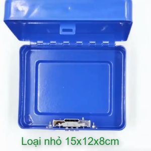 Hộp để đồ cá nhân có khóa số bằng sắt sơn tĩnh điện loại nhỏ 15x12x8cm có nhiều màu cho khách lựa chọn