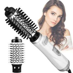 Hot Air Comb 2 In 1 Hair Dryer Brush: Rotating Negative Ion Hair Blower & Styler