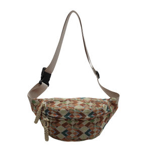 Bohemia Corduroy Belt Bags for Women Fashion Fanny Pack Female Banana Waist Bag Hip Purse Shoulder Crossbody Chest Bag Pocket