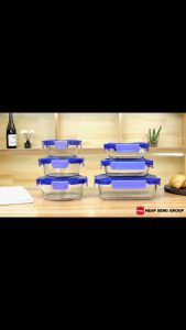 Luminarc Airtight Pure Food Storage Box Putina Rect (370ml) [Model: V6448] - Kitchenware