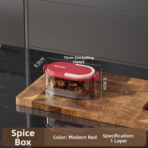 Food Grade Spice Storage Container Multilayered Segmented