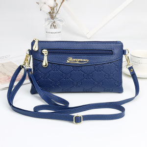 Elegant British Style Shoulder Bag for Mothers Lightweight Crossbody Handbag Soft PU Leather Daily Use Square Shape Pure Color