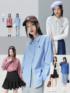 Toyouth | Áo Nữ Nhiều Màu Phối Lớp Tay Dài Màu Trắng
