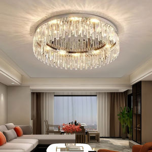 Nordic led crystal ceiling light living room lamp for bedroom low ceiling chandelier