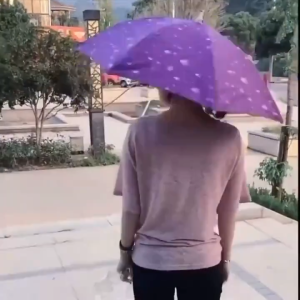 【การจัดส่ง 3 วัน】หมวกร่มใส่หัว หมวกร่ม 69cm หมวกร่มติดหัว หมวกร่มกันแดด ร่มหมวกตกปลา ร่มกันยูวี ร่มหมวก กันฝนกันแดด