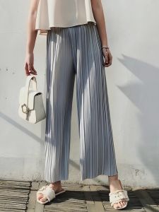 High Waist Loose Mosquito Repellent Pleated Culottes Thin Large Size