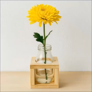 Kệ Gỗ Tự Nhiên Khung Gỗ 1 Ô Trang Trí Nhà Cửa – Trưng Bày Lọ Hoa