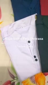 COD Baju Koko Pria Dewasa - Baju Koko Pria Lengan Pendek 2023 - Bahan Katun Halus Premium - Saku Depan - Jahitan Rapih (LD M 102-104 CM) (LD L 108-110 CM) (LD XL 112-114 CM)