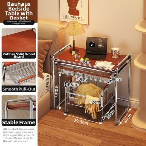 Light Luxe Bedside Storage Cabinet