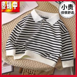 Áo Thun Polo Tay Dài Mùa Xuân Thu Cho Bé Trai Từ 0-1-6 Tuổi Chất Liệu Cotton Pha Trộn Polyester Thường Ngày