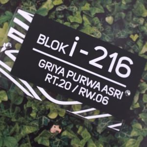 Nomor Rumah Akrilik - Acrylic Modern Exclusive