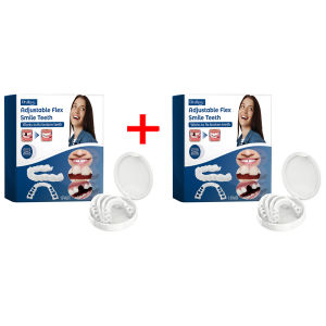 Resistant Adjustable False Teeth Full Set Soft Silicone Dental Braces Temporary Teeth Whitening Missing Tooth Repair Dentures