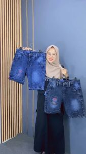 Celana jeans pendek sobek sae style keren kuaiatas distro premium