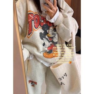SUOSHE | Plus Size Cartoon Print Winter Set 2 Pieces