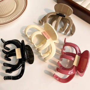 1/4pcs ZYFHTT Simple Acrylic Large Hair Clip Claw for Women  Elegant Shark Clip Fashion Girl Hair Clamp hair accessory